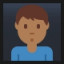 Man Pouting - Medium-Dark Skin Tone