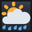 Sun Behind Rain Cloud