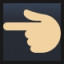 Backhand Index Pointing Left - Medium-Light Skin Tone
