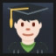 Man Student - Light Skin Tone