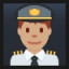 Man Pilot - Medium Skin Tone