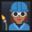 Woman Factory Worker - Medium-Dark Skin Tone