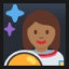 Woman Astronaut - Medium-Dark Skin Tone