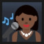 Woman Singer - Dark Skin Tone