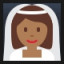 Bride With Veil - Medium-Dark Skin Tone