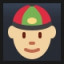 Man With Chinese Cap - Medium-Light Skin Tone