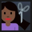 Woman Getting Haircut - Dark Skin Tone