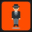 Man in Business Suit Levitating - Medium-Light Skin Tone