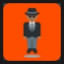 Man in Business Suit Levitating - Medium-Dark Skin Tone