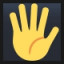 Raised Hand With Fingers Splayed