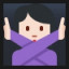 Woman Gesturing No - Light Skin Tone
