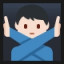 Man Gesturing No - Light Skin Tone