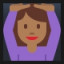 Woman Gesturing OK - Medium-Dark Skin Tone