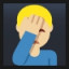 Man Facepalming - Medium-Light Skin Tone