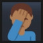 Man Facepalming - Medium-Dark Skin Tone