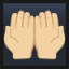 Palms Up Together - Medium-Light Skin Tone