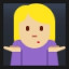 Person Shrugging - Medium-Light Skin Tone