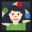 Person Juggling - Light Skin Tone