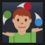 Person Juggling - Medium Skin Tone