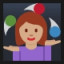 Woman Juggling - Medium Skin Tone
