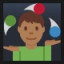 Person Juggling - Medium-Dark Skin Tone