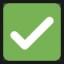 White Heavy Check Mark