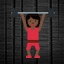 Woman Lifting Weights - Dark Skin Tone