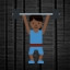 Man Lifting Weights - Dark Skin Tone