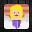 Woman in Steamy Room - Medium-Light Skin Tone