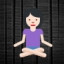 Woman in Lotus Position - Light Skin Tone