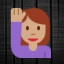 Person Raising Hand - Medium Skin Tone