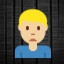 Man Frowning - Medium-Light Skin Tone