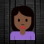 Woman Frowning - Dark Skin Tone