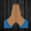 Folded Hands - Medium-Dark Skin Tone