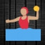 Woman Playing Water Polo - Medium Skin Tone