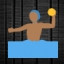 Man Playing Water Polo - Medium-Dark Skin Tone