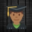 Man Student - Medium-Dark Skin Tone