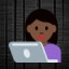 Woman Technologist - Dark Skin Tone