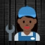 Woman Mechanic - Dark Skin Tone