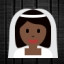 Bride With Veil - Dark Skin Tone