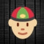 Man With Chinese Cap - Medium-Light Skin Tone