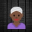 Woman Wearing Turban - Dark Skin Tone