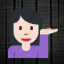 Person Tipping Hand - Light Skin Tone