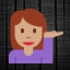 Person Tipping Hand - Medium Skin Tone