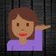 Person Tipping Hand - Medium-Dark Skin Tone