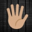 Raised Hand With Fingers Splayed
