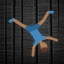 Man Cartwheeling - Medium-Dark Skin Tone