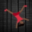 Person Cartwheeling - Dark Skin Tone