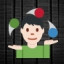 Man Juggling - Light Skin Tone