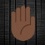 Raised Hand - Dark Skin Tone